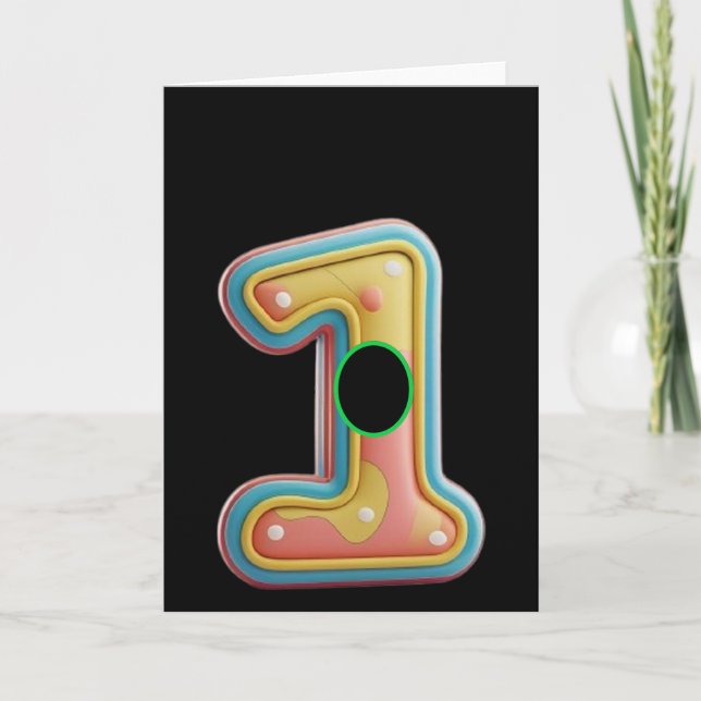 Tarjeta Golf. Hoyo en uno. (Anverso)