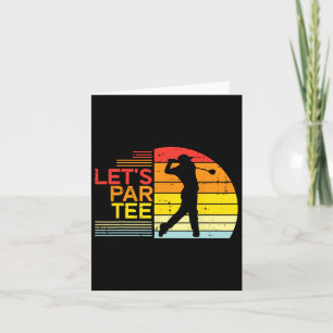 Tarjeta Golf Lets Par Tee Funny Golfing Dad