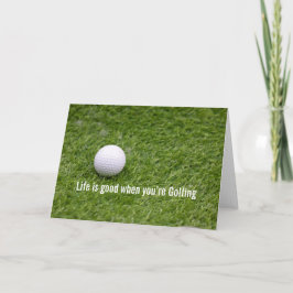 Tarjeta Golf Life es bueno cuando se juega golf