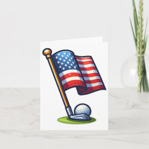 Tarjeta Golf Patriótico 4 De Julio Día De La Independencia