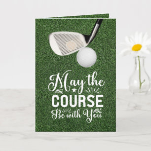Tarjeta Golf Que el campo esté contigo