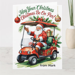 Tarjeta Golf "¡Que tus Navidades estén en Par!" para Golfe
