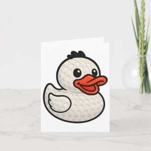 Tarjeta Golf Rubber Ducky Gráfico Cute Niños Mujeres Golfi