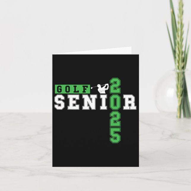 Tarjeta Golf Senior Night Senior 2025 Graduación 33 (Anverso)
