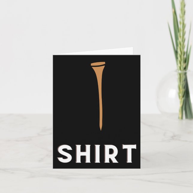 Tarjeta Golf Tee Funny Golfing (Anverso)