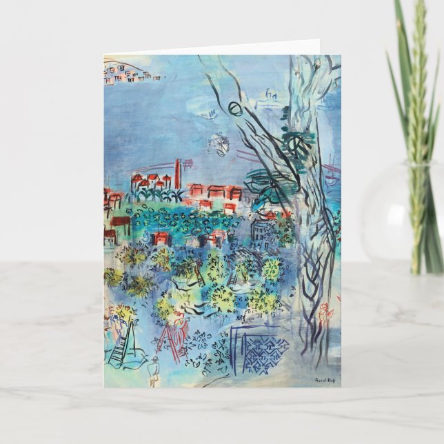 Tarjeta Golfe-Juan | Raoul Dufy (Anverso)