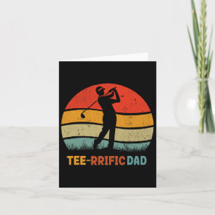 Tarjeta Golfeador Día del Padre Golf Retro 70s Camiseta de