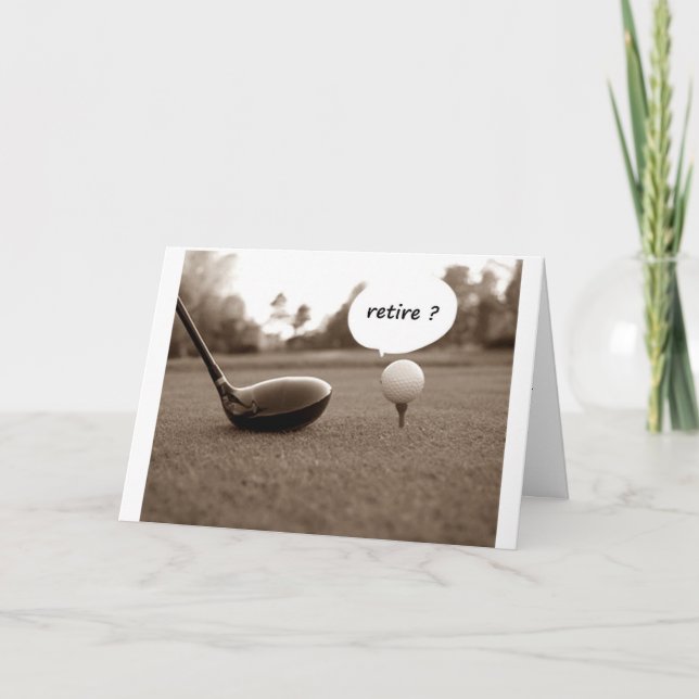 TARJETA GOLFER ***FELICITACIONES DE RETIRO*** (Anverso)