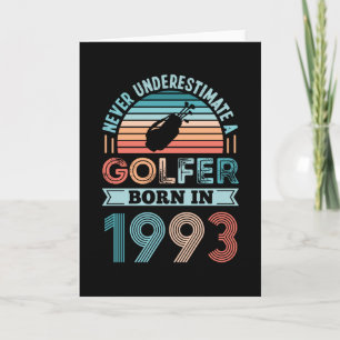 Tarjeta Golfer nació en 1993 con el regalo de cumpleaños 3