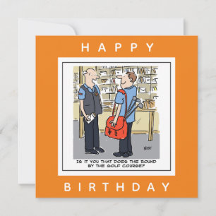 Tarjeta Golfer Postman ama al Personalizado de golf