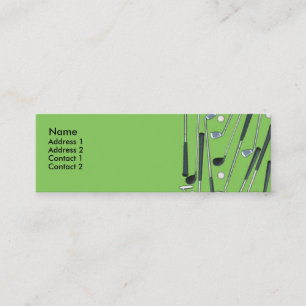 Tarjeta Golfing del perfil