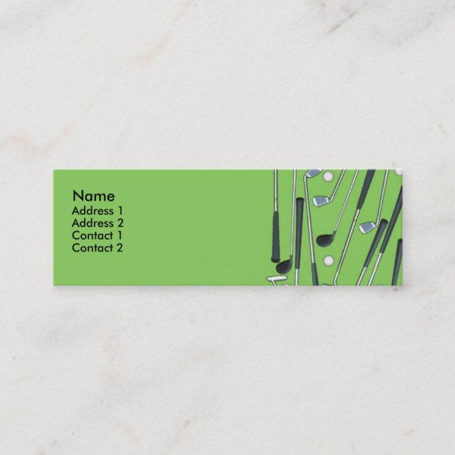 Tarjeta Golfing del perfil (Anverso)