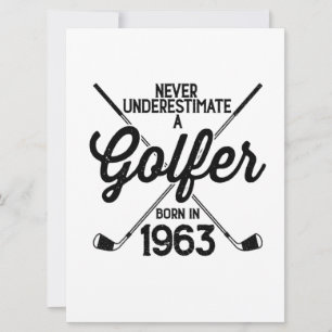 Tarjeta Golfista de 60 años jugando golf cumpleaños 60 del