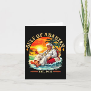 Tarjeta Golfo De Arabia Este 2025 Funny Trump Viñeta Persi