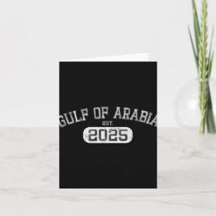 Tarjeta Golfo De Arabia Este 2025 Trump Divertido del Golf