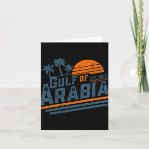 Tarjeta Golfo De Arabia Este 2025 Trump Divertido del Golf