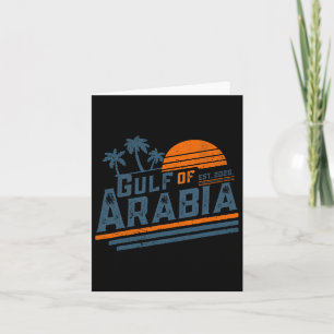 Tarjeta Golfo De Arabia Este 2025 Trump Divertido del Golf