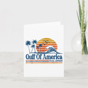 Tarjeta Golfo De Ee.Uu. América Est 2025 Retro Vintage Amé