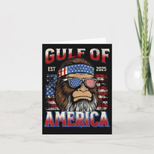 Tarjeta Golfo De Eeuu América Trump Gracioso Gran pie Méxi