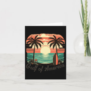 Tarjeta Golfo De Eeuu América Vintage Beach Americas Gulf