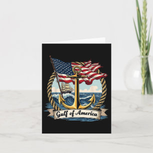 Tarjeta Golfo De Estados Unidos De América Vintage Usa Nau
