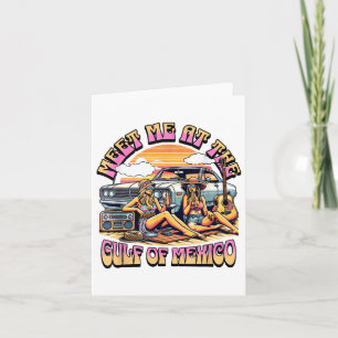 Tarjeta Golfo De México Para La Playa De Groovy