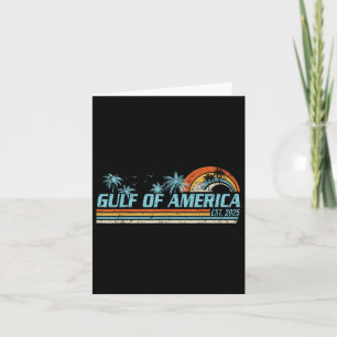 Tarjeta Golfo Retro De Ee.Uu. 2025 Bandera Americana Golfo