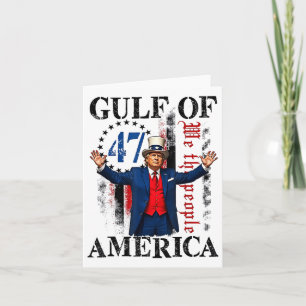 Tarjeta Golfo Retro De Ee.Uu. 2025 Bandera Americana Golfo