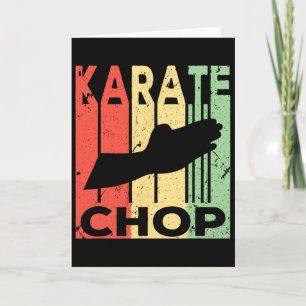 Tarjeta Golpe de Karate Vintage