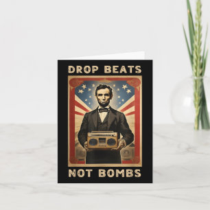 Tarjeta Golpear a los beats, no a las bombas contra la gue