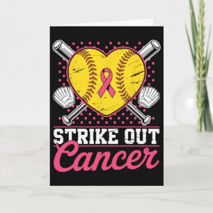 Tarjeta Golpear Fuera de la Conciencia del Cáncer de Seno