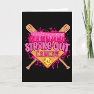 Tarjeta Golpear Fuera del Guante de Softbol de Guerrera co