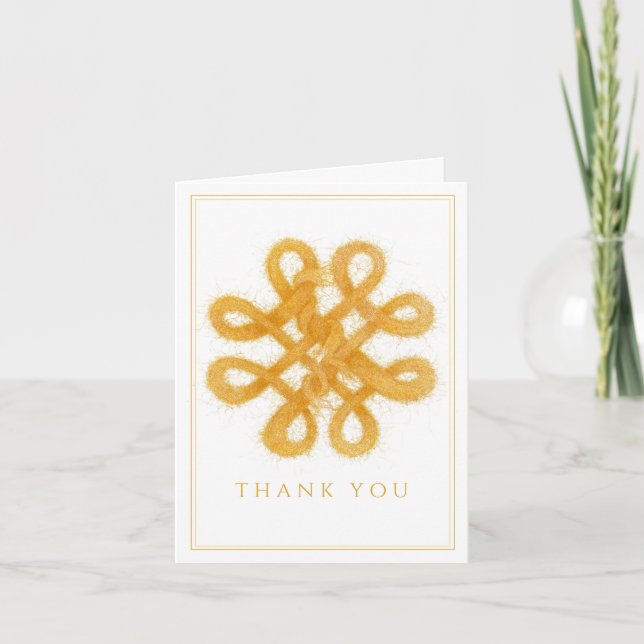 Tarjeta GOLTIC KNOT Gracias Notecard (Anverso)