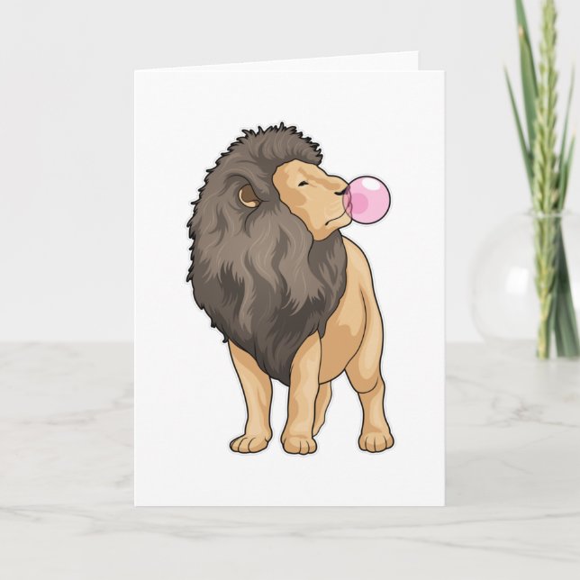 Tarjeta Goma de mascar león (Anverso)