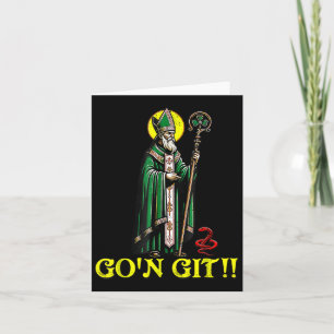 Tarjeta G'on Git Funny St Patricks Day Shamrock St Patty P