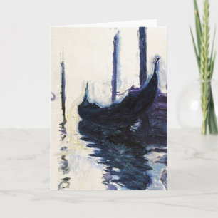 Tarjeta Góndola de Monet en Venecia