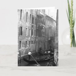 Tarjeta Gondola Ride Venecia Italia