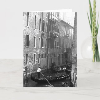 Tarjeta Gondola Ride Venecia Italia