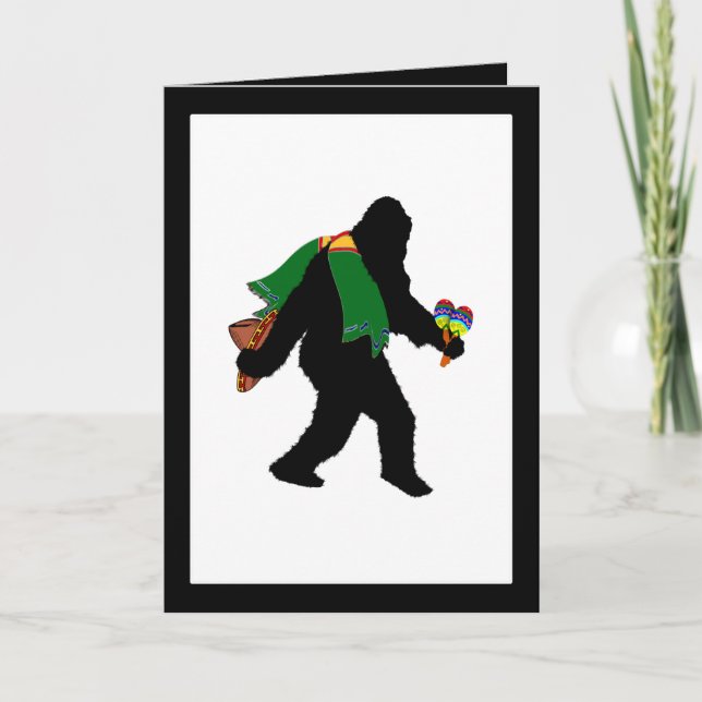 Tarjeta Gone Squatchin' Con Serape (Anverso)
