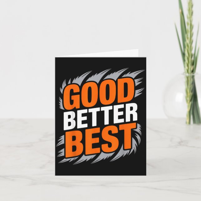 Tarjeta Good Better  (Anverso)