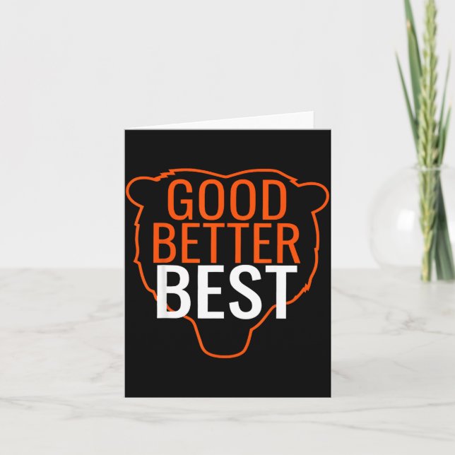 Tarjeta Good Better Bes Chicago Good Better Men Women  (Anverso)