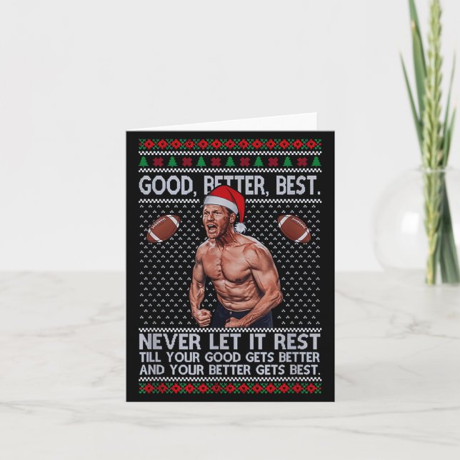Tarjeta Good Better Never Let It Rest Xmas Ben Johnson  (Anverso)