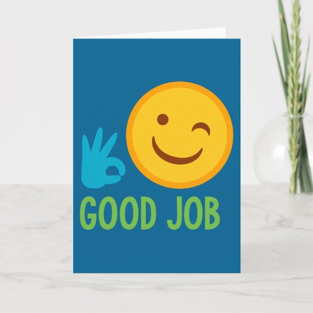 Tarjeta Good Job Emoji (Anverso)