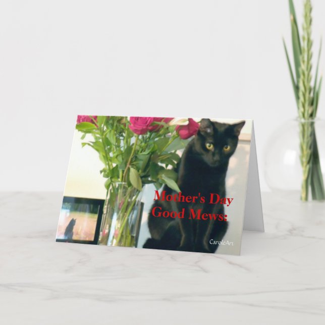 Tarjeta "Good Mews/Bad Mews's Day" (Anverso)