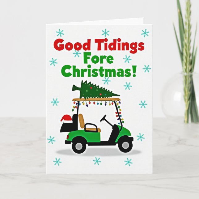 Tarjeta Good Tidings Fore Christmas Card (Anverso)