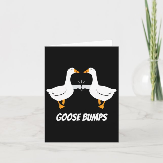 Tarjeta Goose Bump Humorístico Diseño De Un Pun Para Papá  (Anverso)