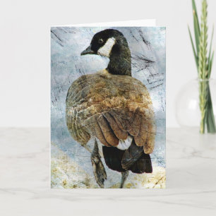 Tarjeta Goose Grunge de Canadá