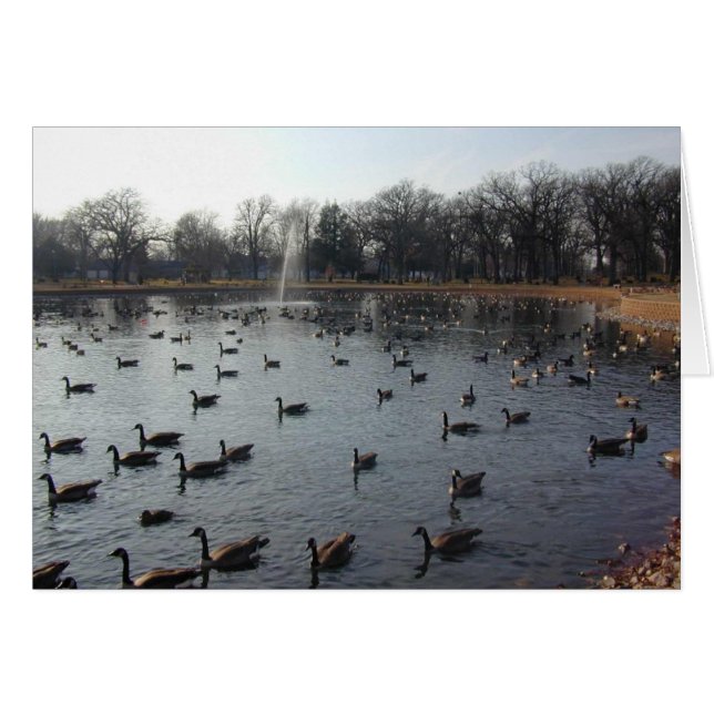 Tarjeta Goose Wall 2 (Anverso (Horizontal))
