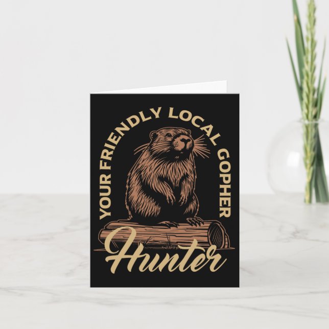 Tarjeta Gopher Hunter Gear Equipos Esenciales Gopher Sla (Anverso)