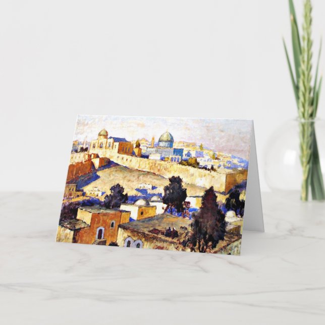 Tarjeta Gorbatov - Jerusalén 2, pintura de arte fino (Anverso)